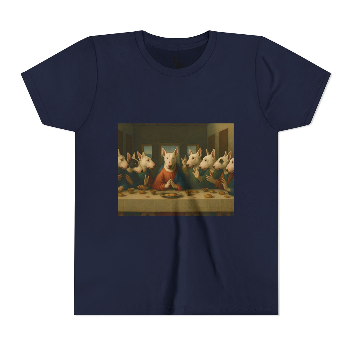 Bull Terrier The Last Supper — after Leonardo da Vinci, 1498 | Youth Tee