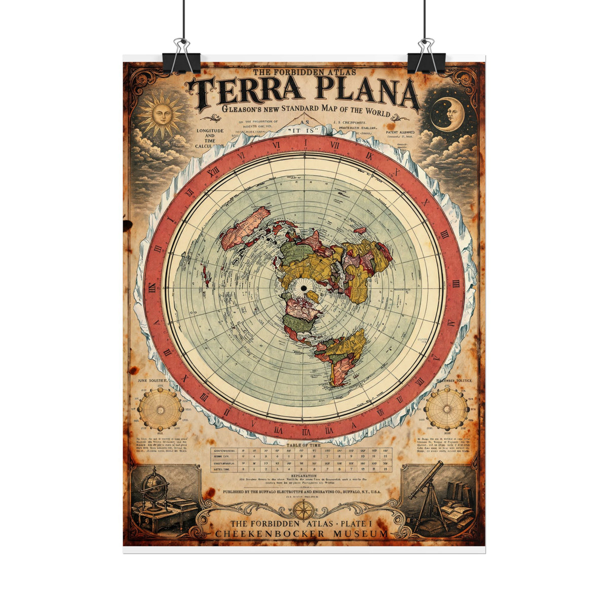 Terra Plana, The Forbidden Atlas Plate I | Poster