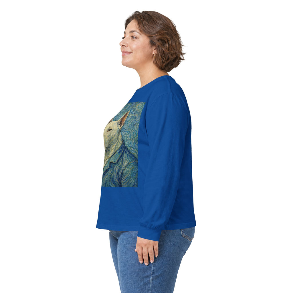 Bull Terrier Self Portrait — after Vincent van Gogh, 1889 | Long Sleeve