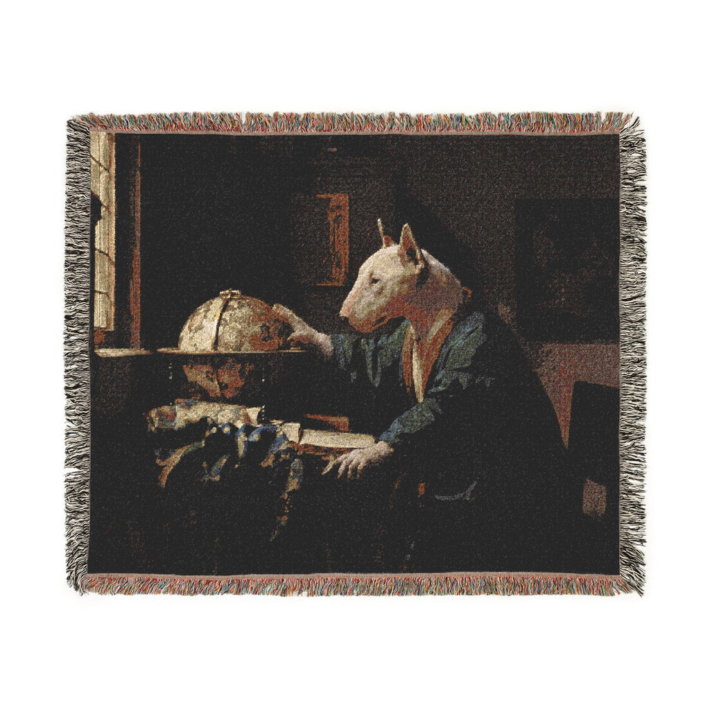 Bull Terrier The Astronomer — after Johannes Vermeer, 1668 | Blanket