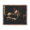 Bull Terrier The Astronomer — after Johannes Vermeer, 1668 | Blanket