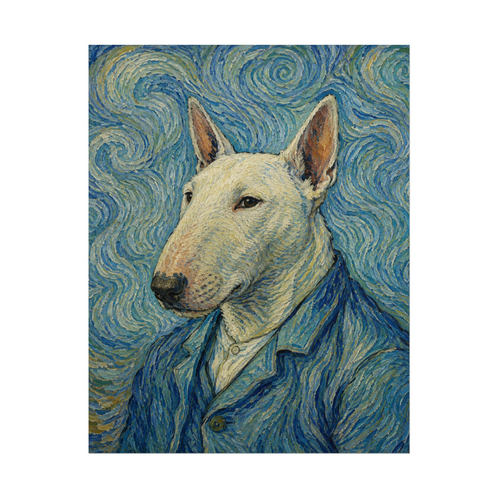 Bull Terrier Self Portrait — after Vincent van Gogh, 1889 | Print