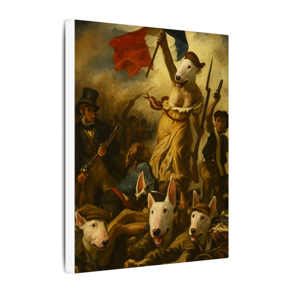 Bull Terrier Liberty Leading the People — after Eugene Delacroix, 1830 | Canvas
