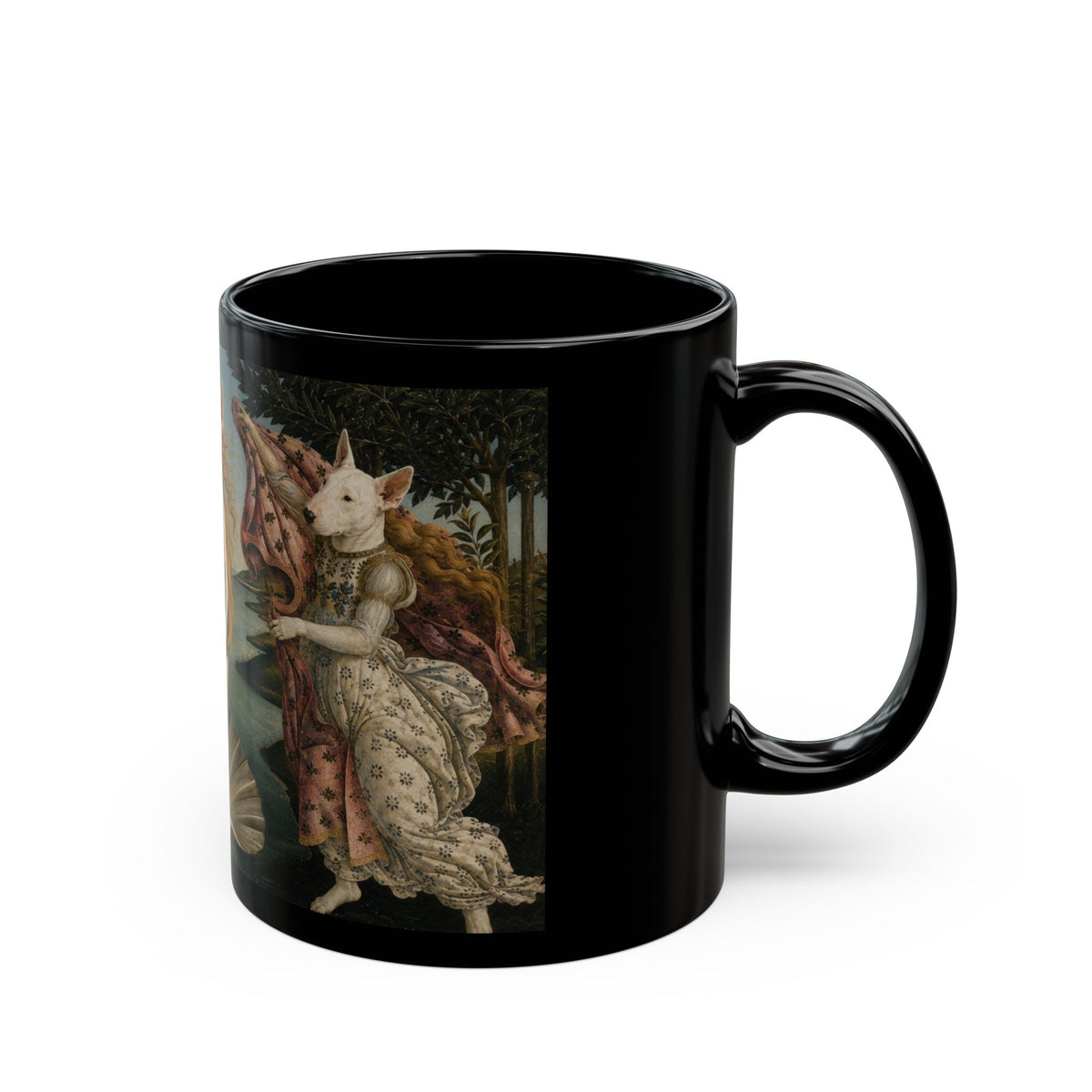 Bull Terrier The Birth of Venus — after Sandro Botticelli, c.1485 | Mug