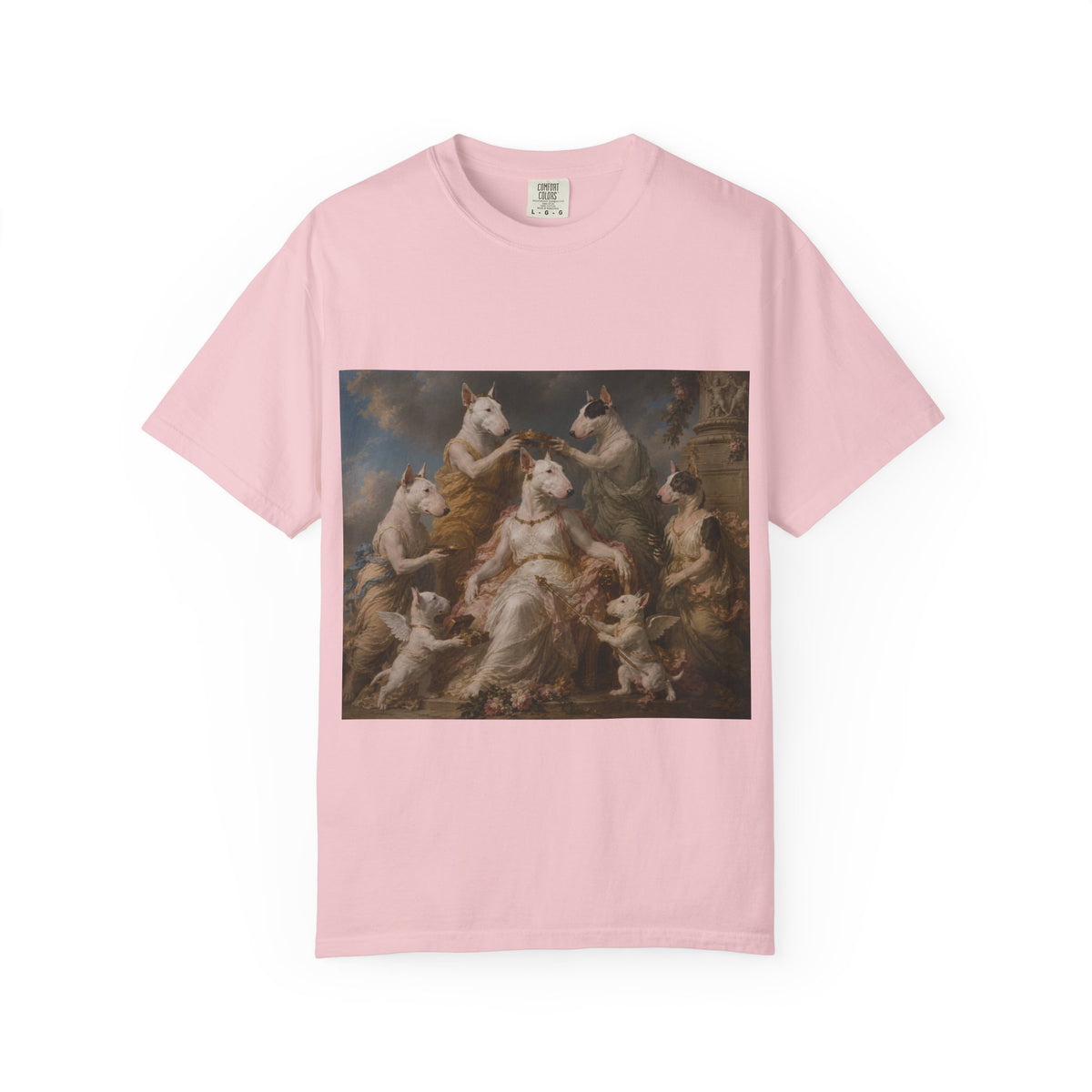 Bull Terrier Themire Crowned by the Graces — after the Sevres Manufactory, 1777 | Garment-Dyed Tee