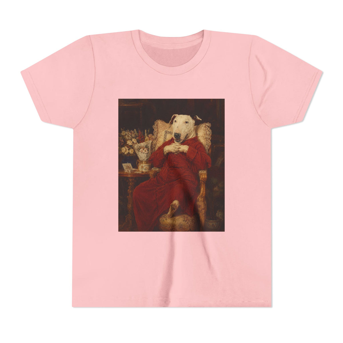 Bull Terrier A Happy Birthday — after Antonio Casanova y Estorach, c.1890 | Youth Tee