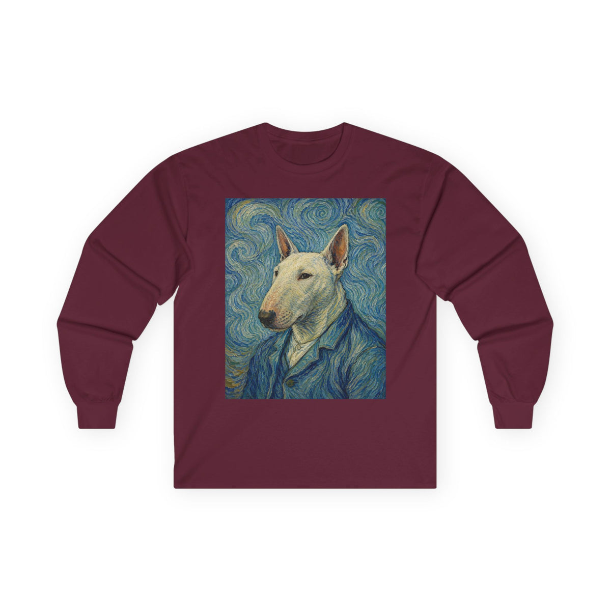Bull Terrier Self Portrait — after Vincent van Gogh, 1889 | Long Sleeve