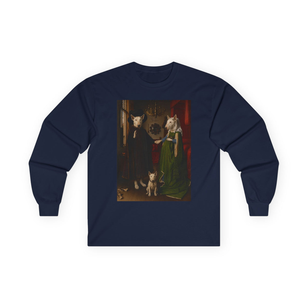 Bull Terrier The Arnolfini Portrait — after Jan van Eyck, 1434 | Long Sleeve