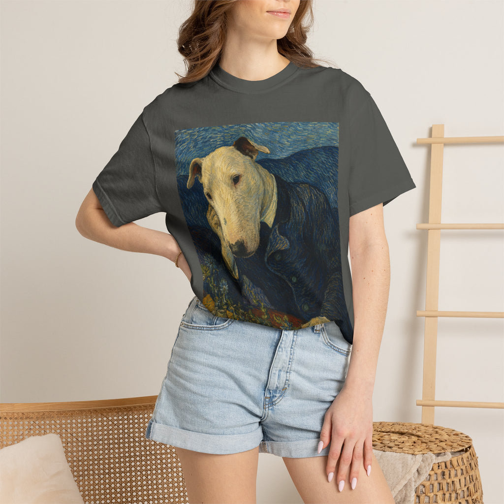 Bull Terrier Portrait of Doctor Gachet — after Vincent van Gogh, 1890 | Garment-Dyed Tee