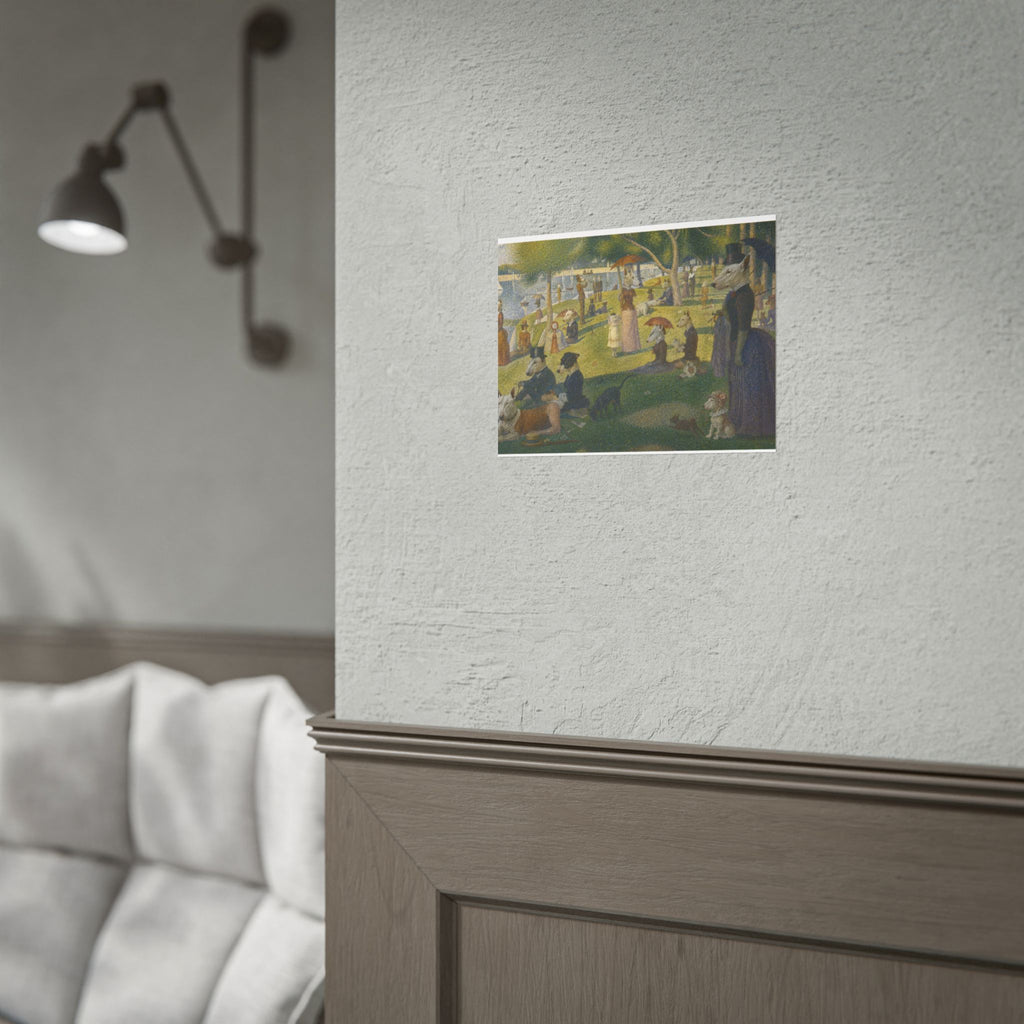 Bull Terrier A Sunday Afternoon on La Grande Jatte — after Georges Seurat, 1886 | Print