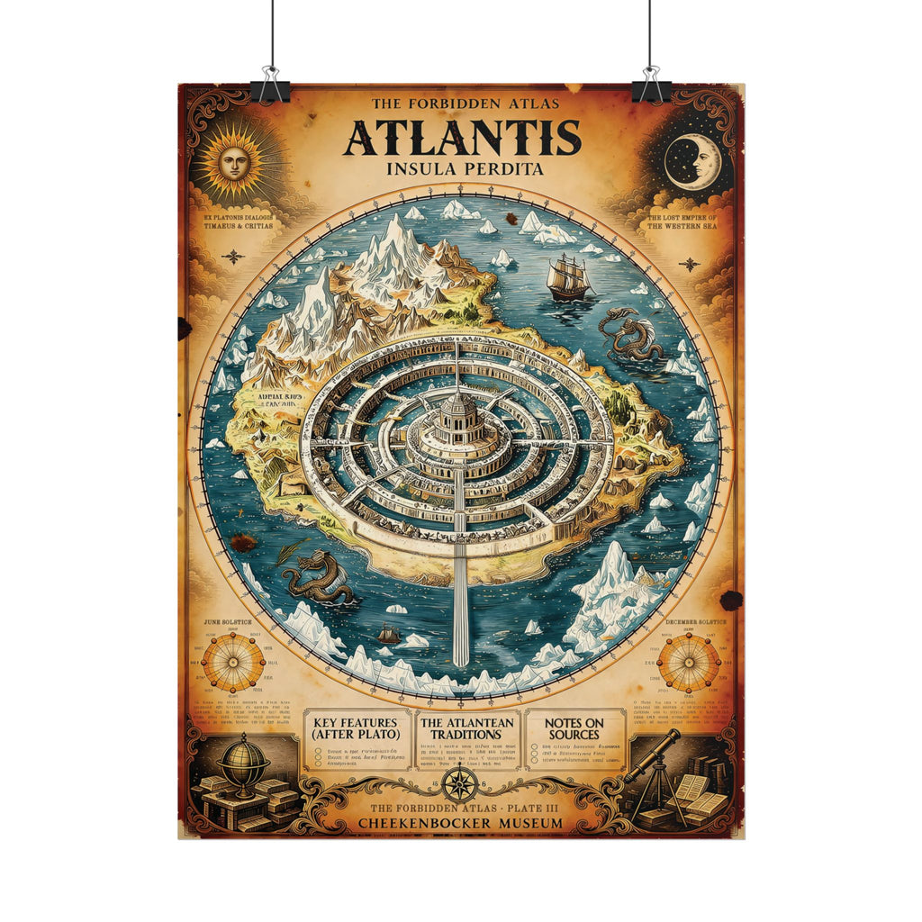 Atlantis, The Forbidden Atlas Plate III | Poster