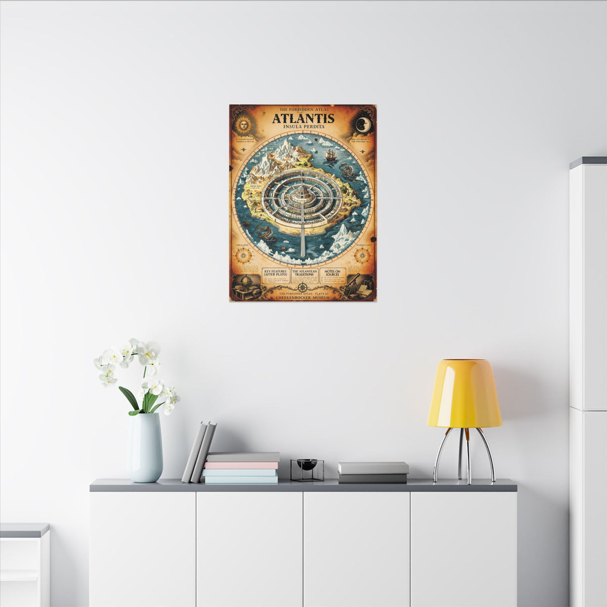Atlantis, The Forbidden Atlas Plate III | Canvas