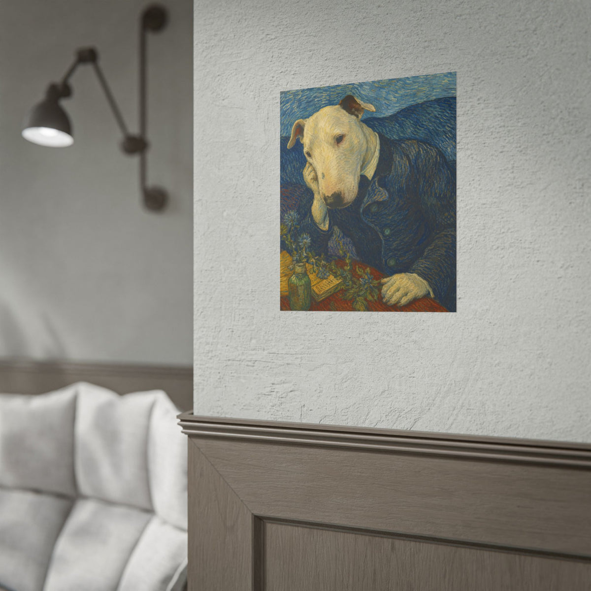 Bull Terrier Portrait Of Doctor Gachet — after Vincent van Gogh, 1890 | Print