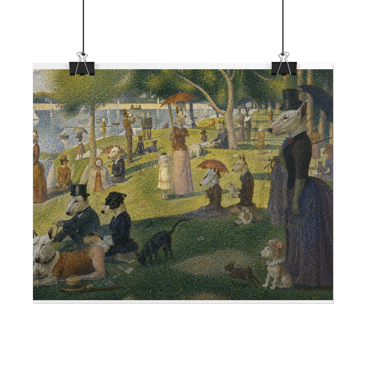 Bull Terrier A Sunday Afternoon on La Grande Jatte — after Georges Seurat, 1886 | Print