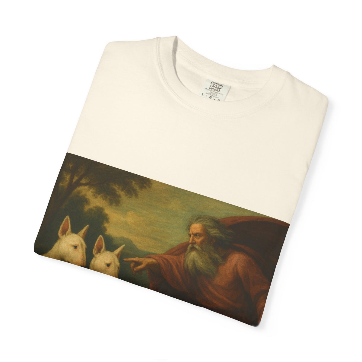 Bull Terrier The Rebuke of Adam and Eve — after Domenichino, 1626 | Garment-Dyed Tee