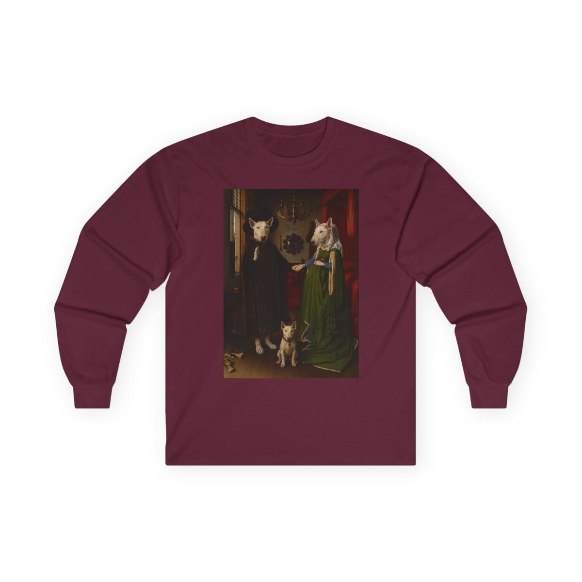 Bull Terrier The Arnolfini Portrait — after Jan van Eyck, 1434 | Long Sleeve
