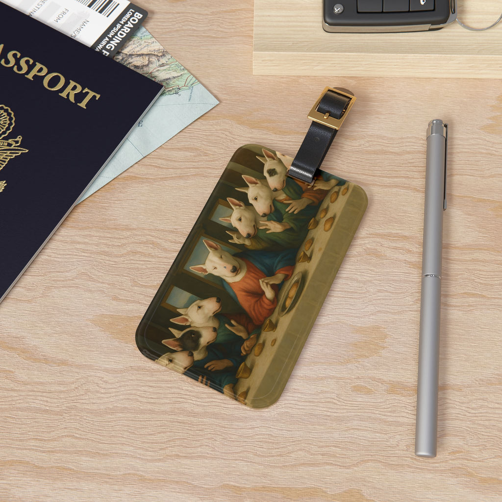 Bull Terrier The Last Supper — after Leonardo da Vinci, 1498 | Luggage Tag