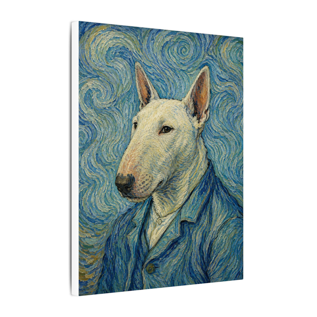 Bull Terrier Self-Portrait — after Vincent van Gogh, 1889 | Canvas