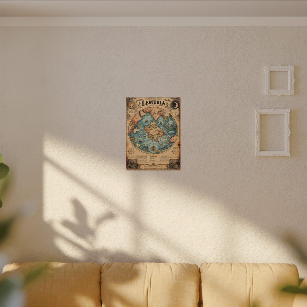 Lemuria, The Forbidden Atlas Plate IV | Canvas