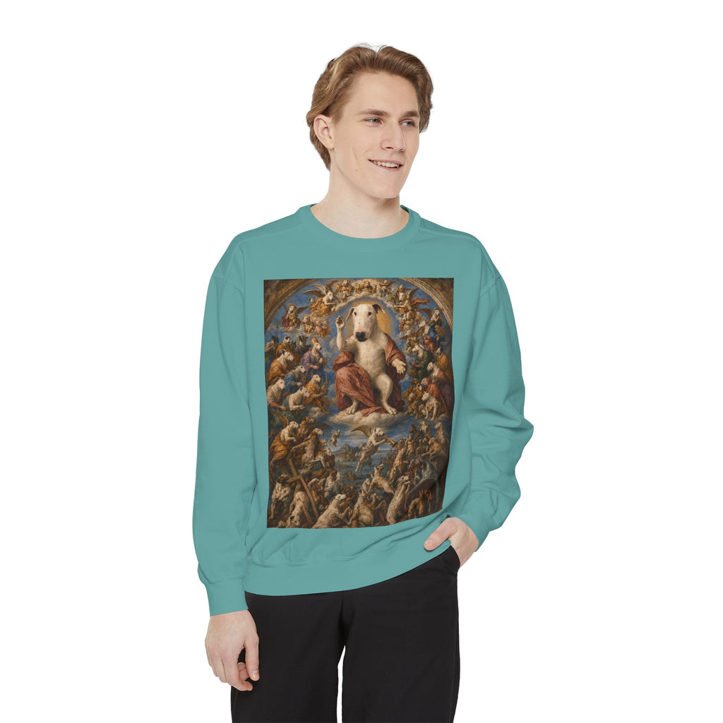 Bull Terrier The Last Judgement — after Michelangelo, 1541 | Crewneck