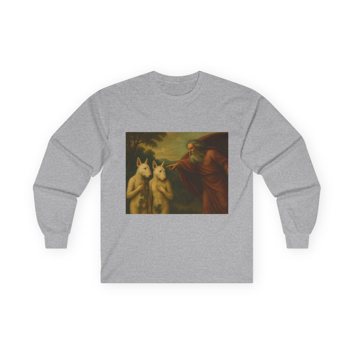 Bull Terrier The Rebuke Of Adam And Eve — after Domenichino, 1626 | Long Sleeve