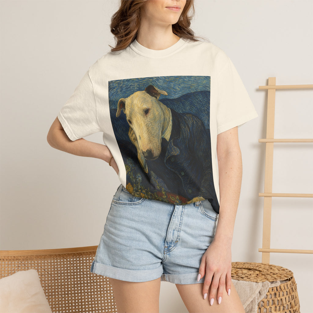 Bull Terrier Portrait of Doctor Gachet — after Vincent van Gogh, 1890 | Garment-Dyed Tee