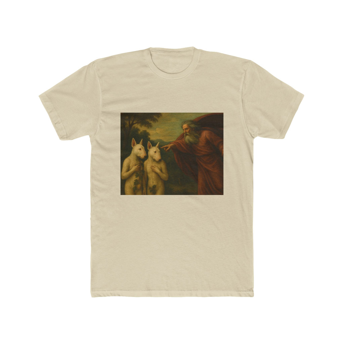 Bull Terrier The Rebuke Of Adam And Eve — after Domenichino, 1626 | Tee