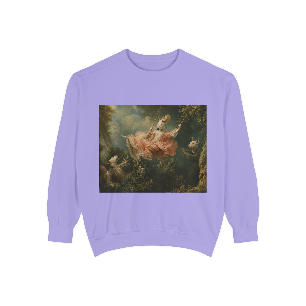 Bull Terrier The Swing — after Jean-Honore Fragonard, 1767 | Crewneck