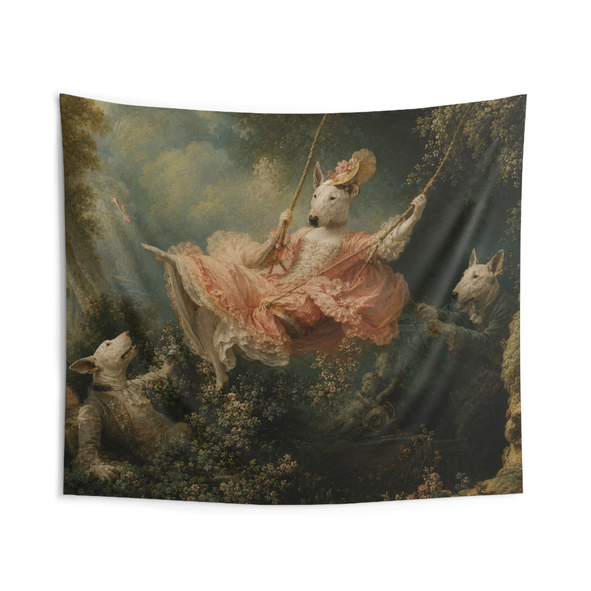 Bull Terrier The Swing — after Jean-Honore Fragonard, 1767 | Tapestry
