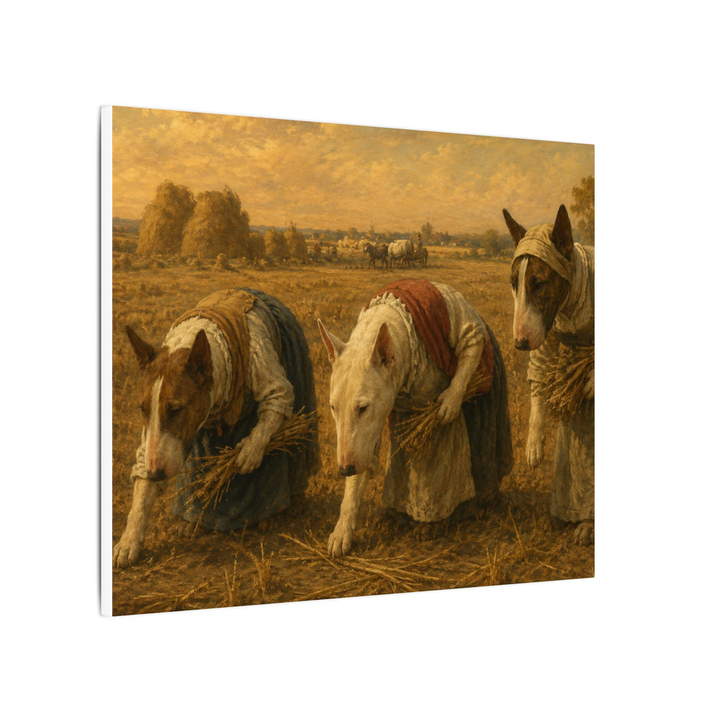 Bull Terrier The Gleaners — after Jean-Francois Millet, 1857 | Canvas