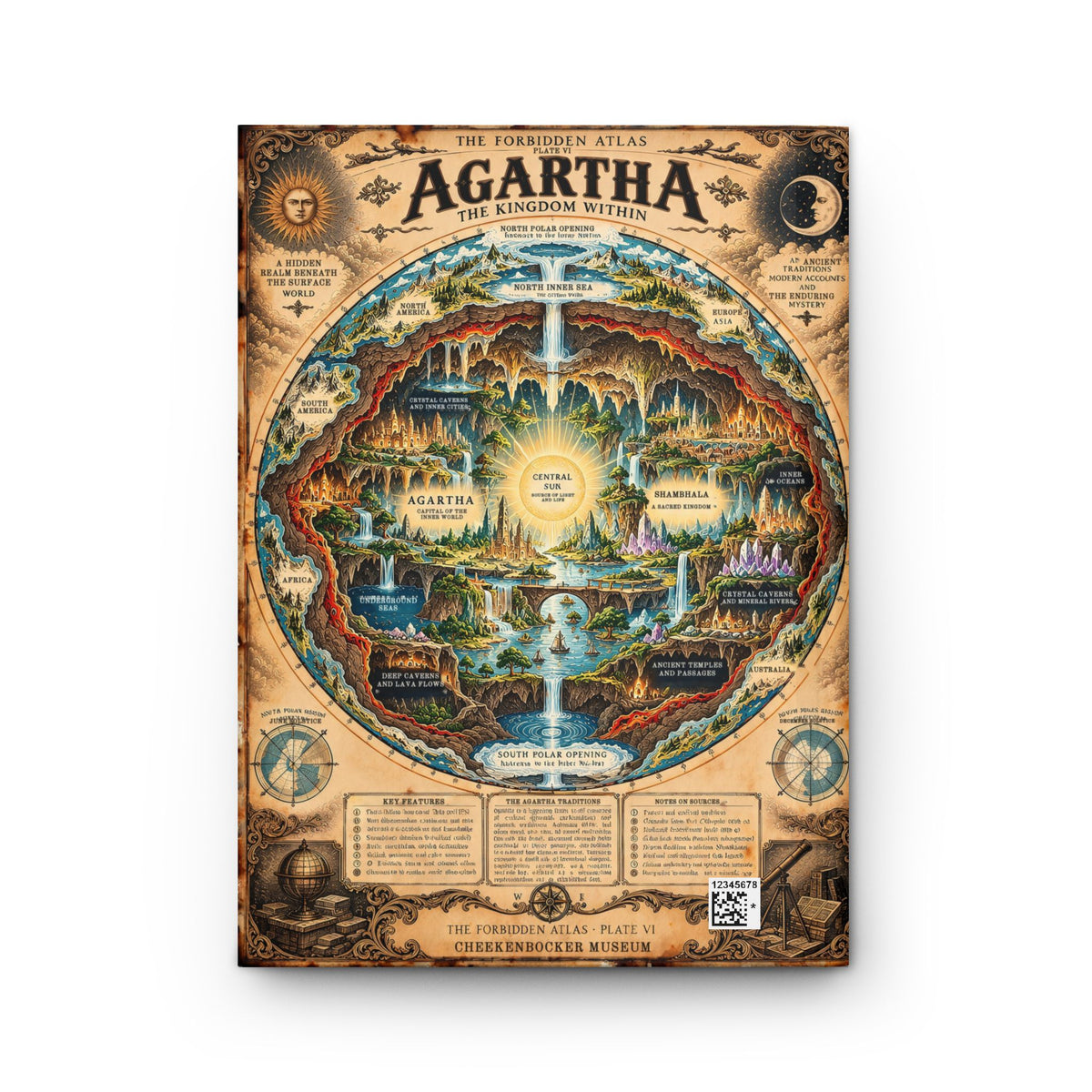Agartha, The Forbidden Atlas Plate VI | Journal