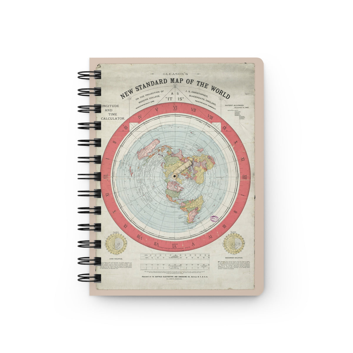 Gleason's New Standard Map of the World, 1892 | Spiral Journal