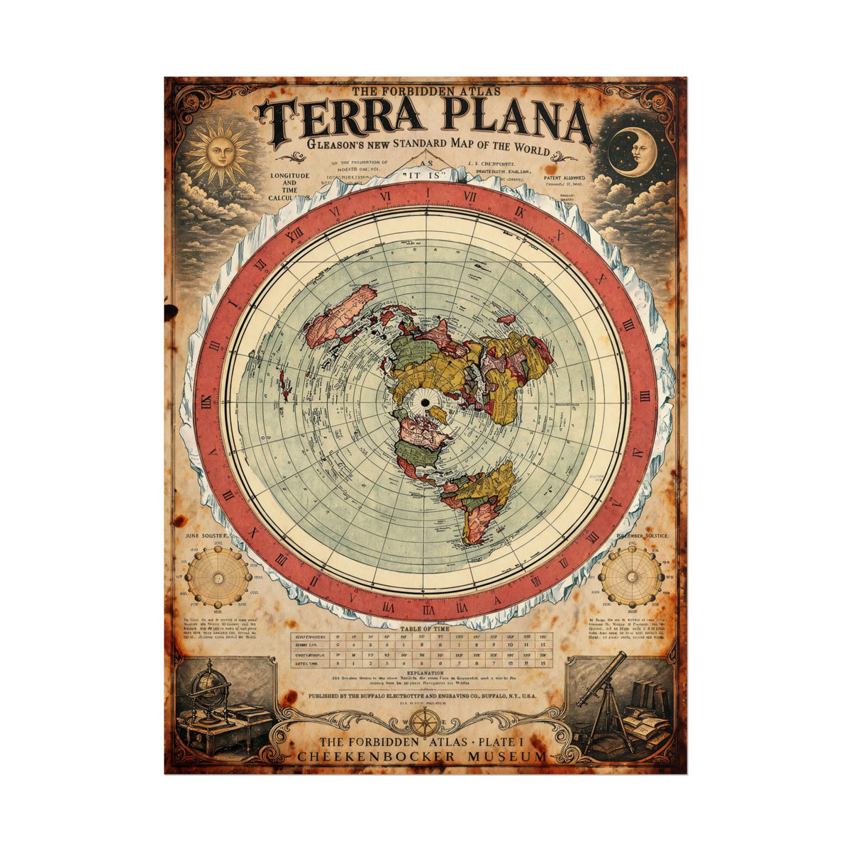 Terra Plana, The Forbidden Atlas Plate I | Poster