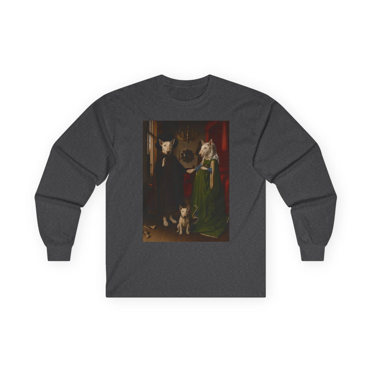 Bull Terrier The Arnolfini Portrait — after Jan van Eyck, 1434 | Long Sleeve