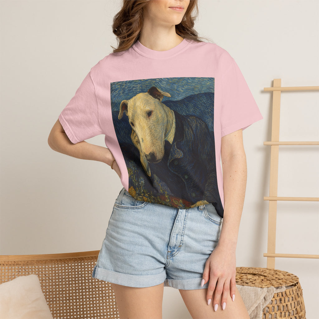 Bull Terrier Portrait of Doctor Gachet — after Vincent van Gogh, 1890 | Garment-Dyed Tee