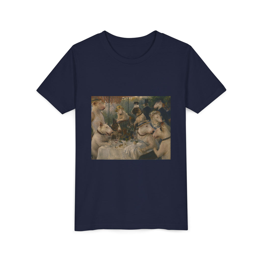 Bull Terrier Luncheon of the Boating Party — after Pierre-Auguste Renoir, 1881 | Youth Tee