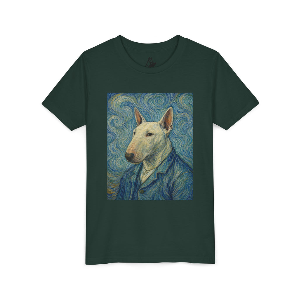 Bull Terrier Self-Portrait — after Vincent van Gogh, 1889 | Youth Tee