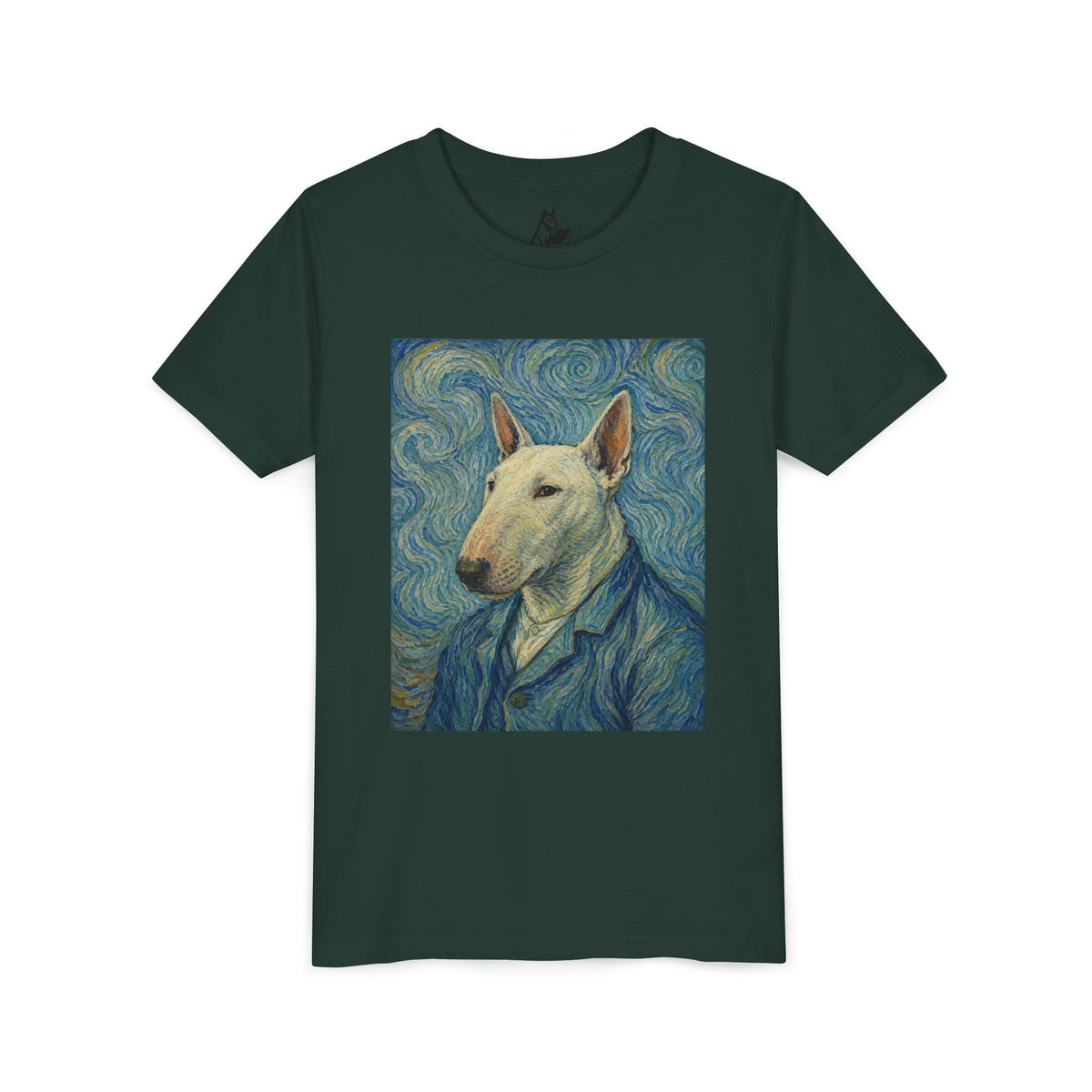 Bull Terrier Self-Portrait — after Vincent van Gogh, 1889 | Youth Tee