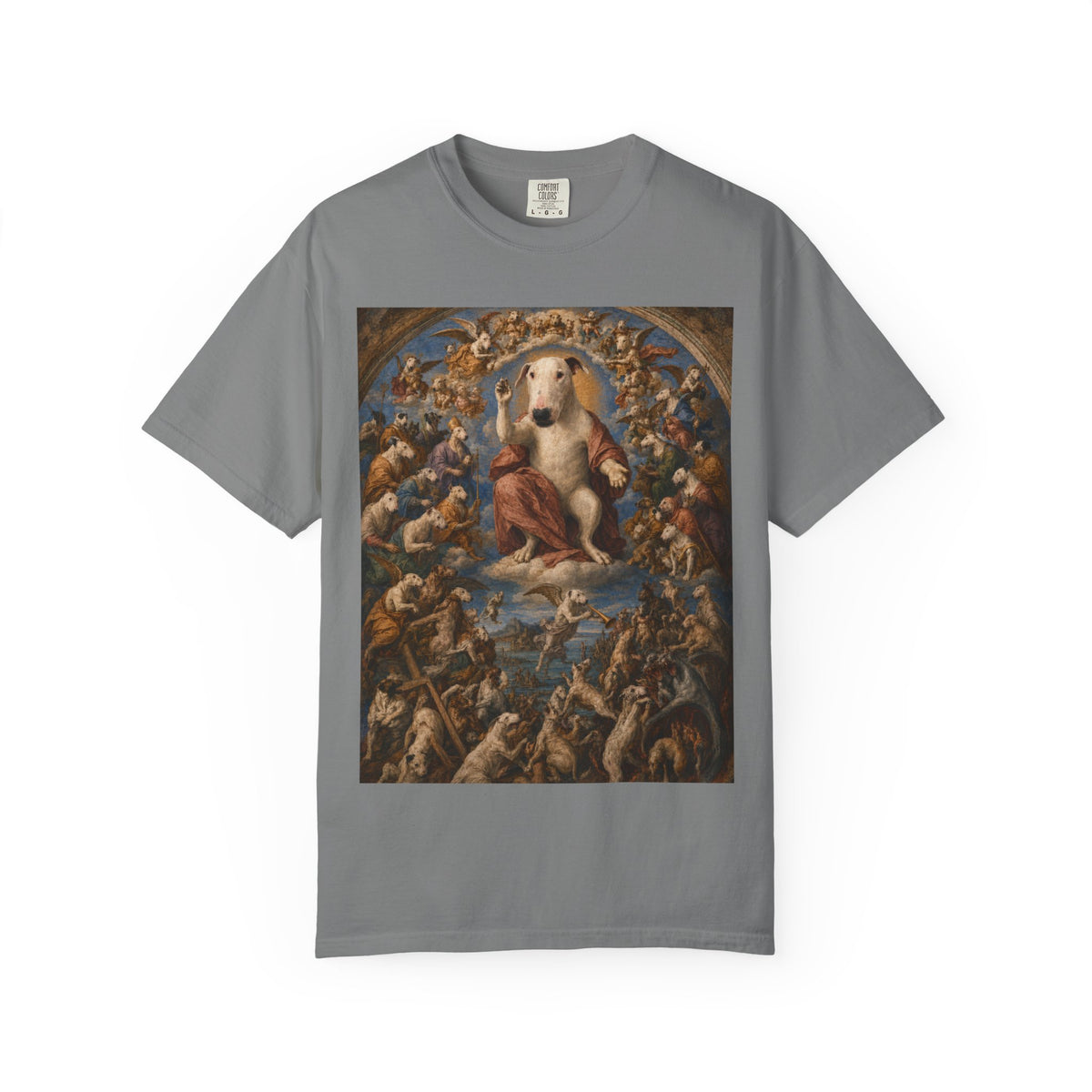 Bull Terrier The Last Judgement — after Michelangelo, 1541 | Garment-Dyed Tee