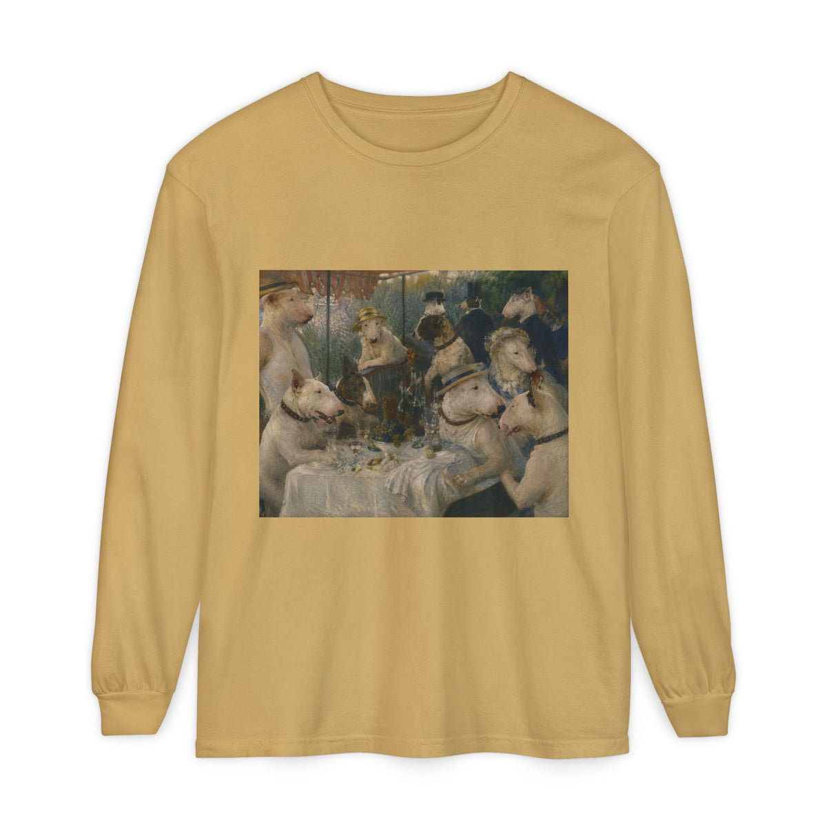 Bull Terrier Luncheon of the Boating Party — after Pierre-Auguste Renoir, 1881 | Long Sleeve