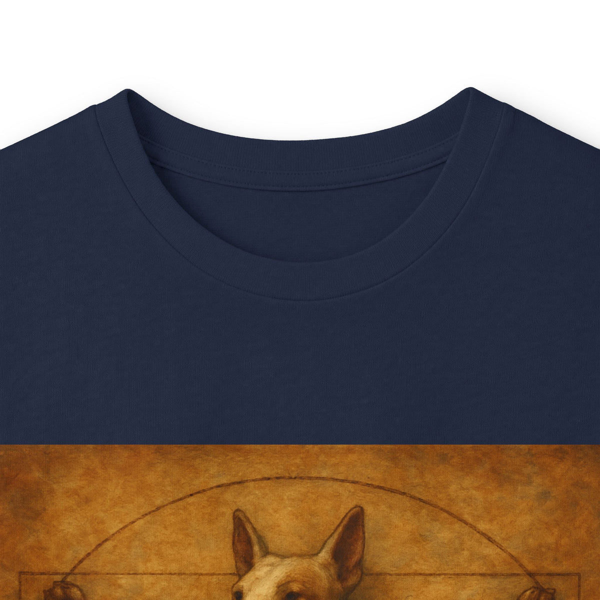 Bull Terrier Vitruvian Man — after Leonardo da Vinci, c.1490 | Long Sleeve