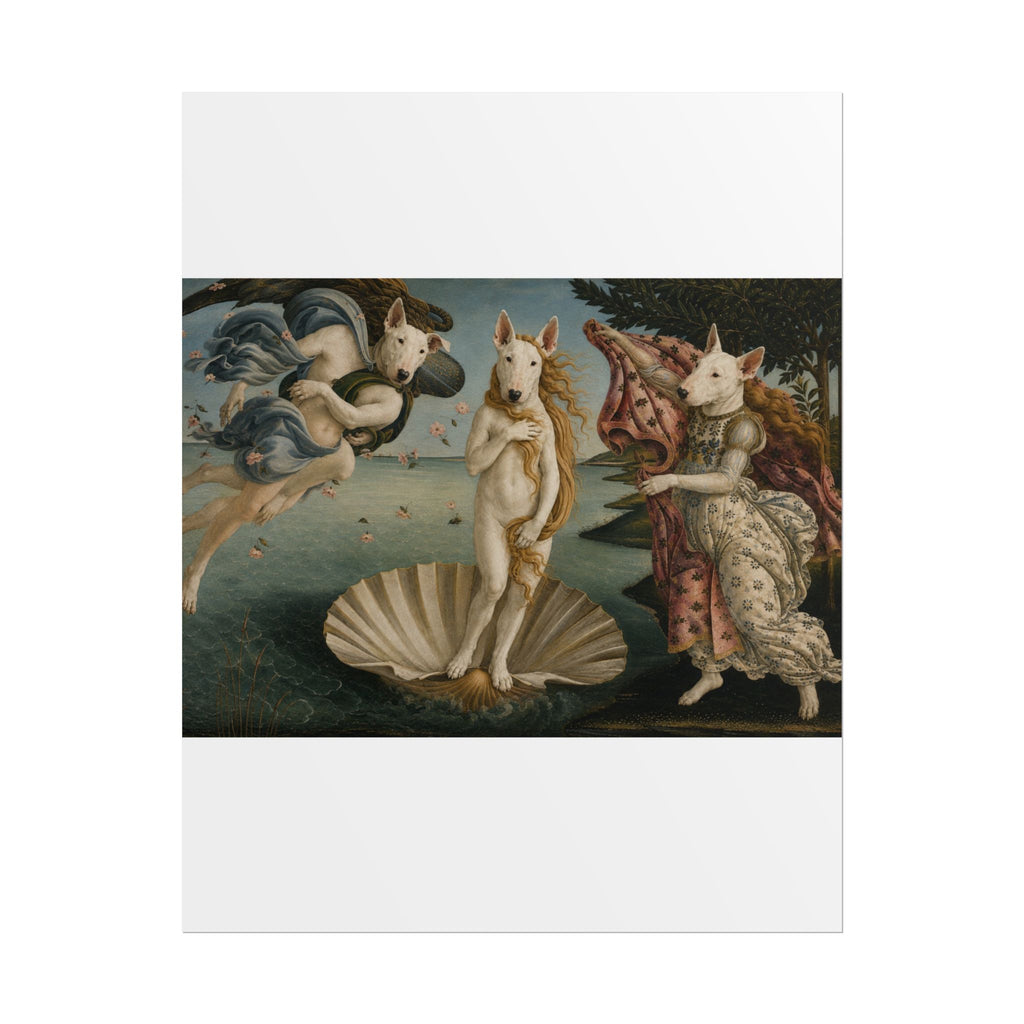 Bull Terrier The Birth of Venus — after Sandro Botticelli, c.1485 | Print