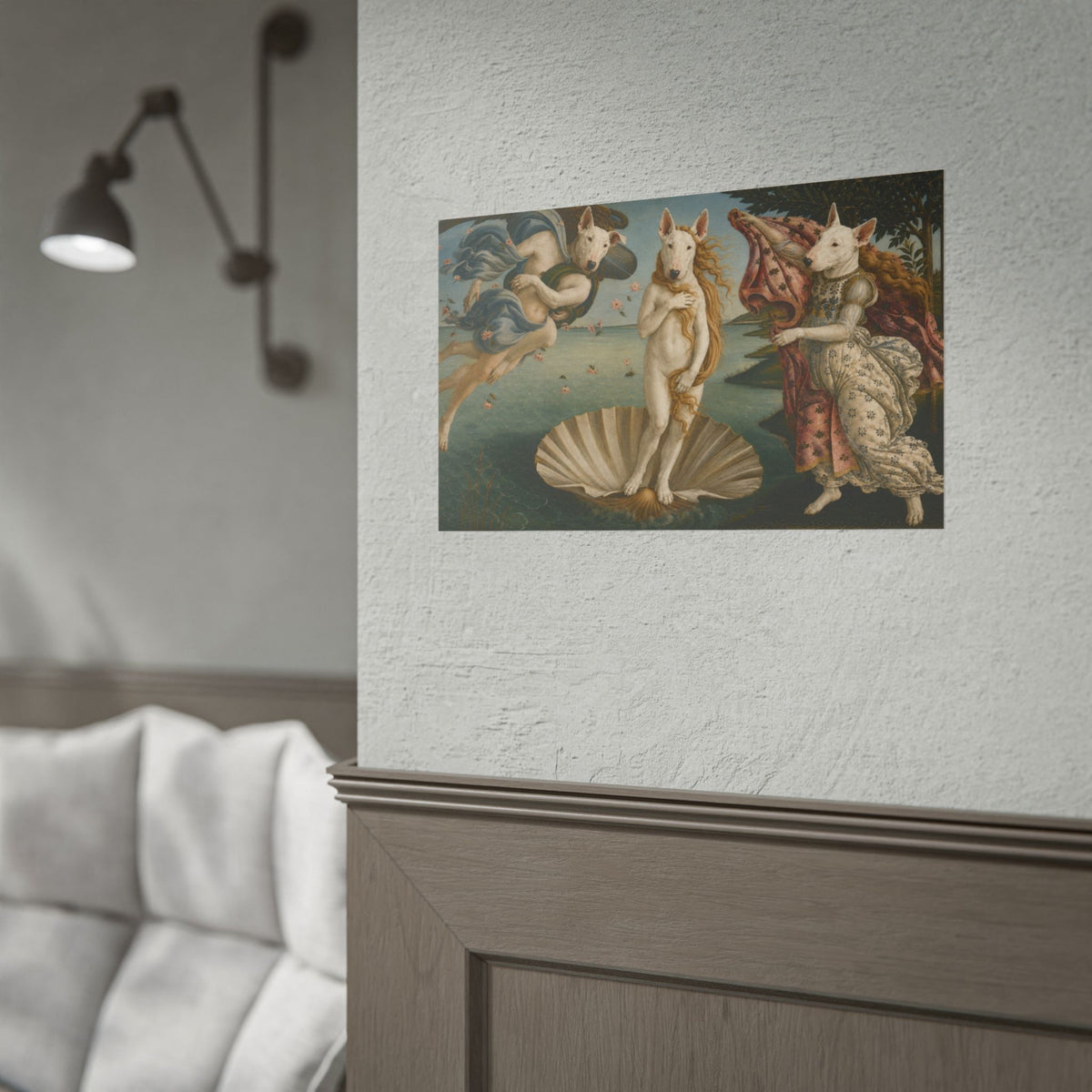 Bull Terrier The Birth of Venus — after Sandro Botticelli, c.1485 | Print