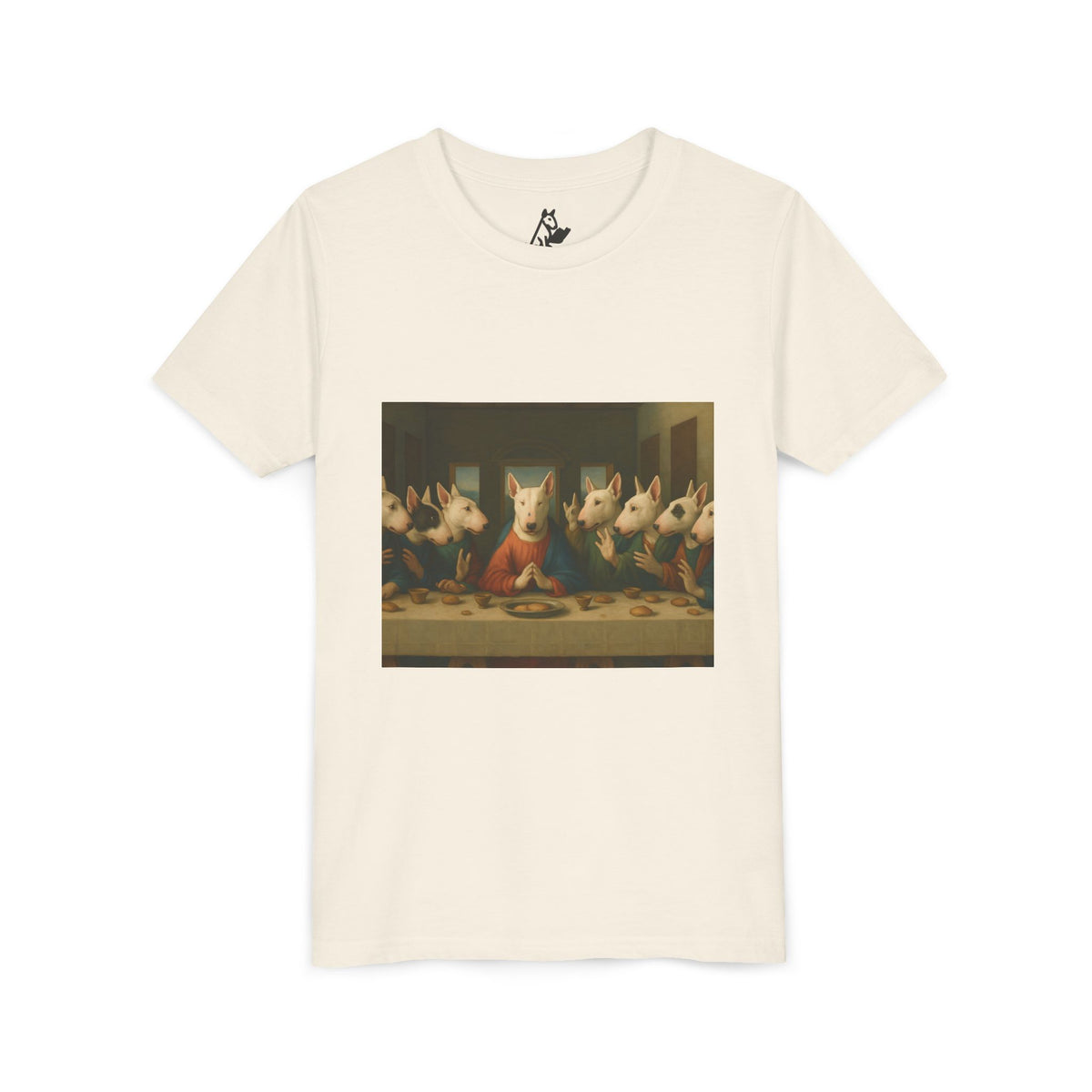 Bull Terrier The Last Supper — after Leonardo da Vinci, 1498 | Youth Tee