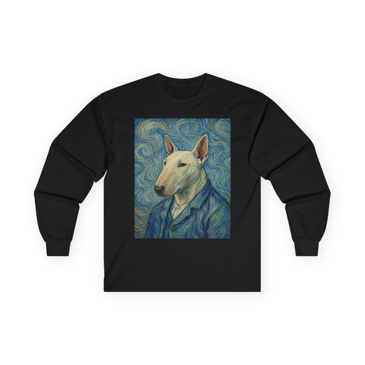 Bull Terrier Self Portrait — after Vincent van Gogh, 1889 | Long Sleeve