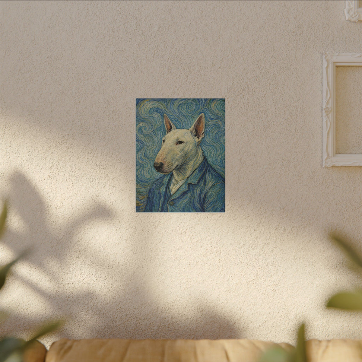 Bull Terrier Self-Portrait — after Vincent van Gogh, 1889 | Canvas