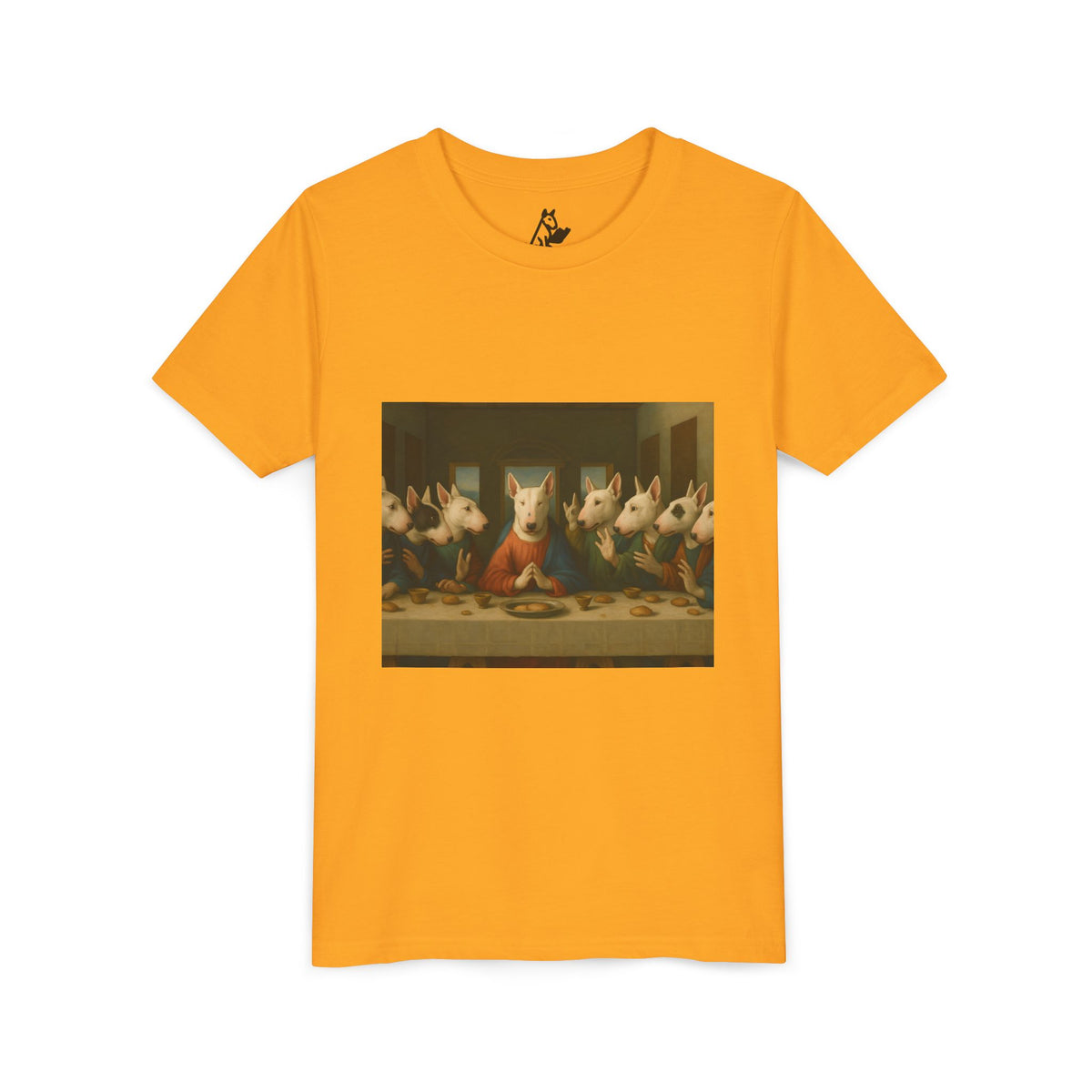 Bull Terrier The Last Supper — after Leonardo da Vinci, 1498 | Youth Tee
