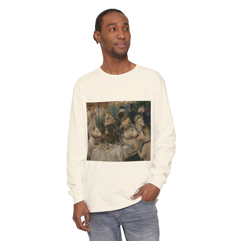 Bull Terrier Luncheon of the Boating Party — after Pierre-Auguste Renoir, 1881 | Long Sleeve