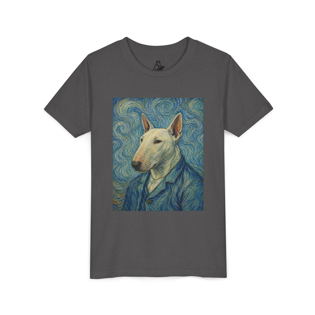 Bull Terrier Self-Portrait — after Vincent van Gogh, 1889 | Youth Tee