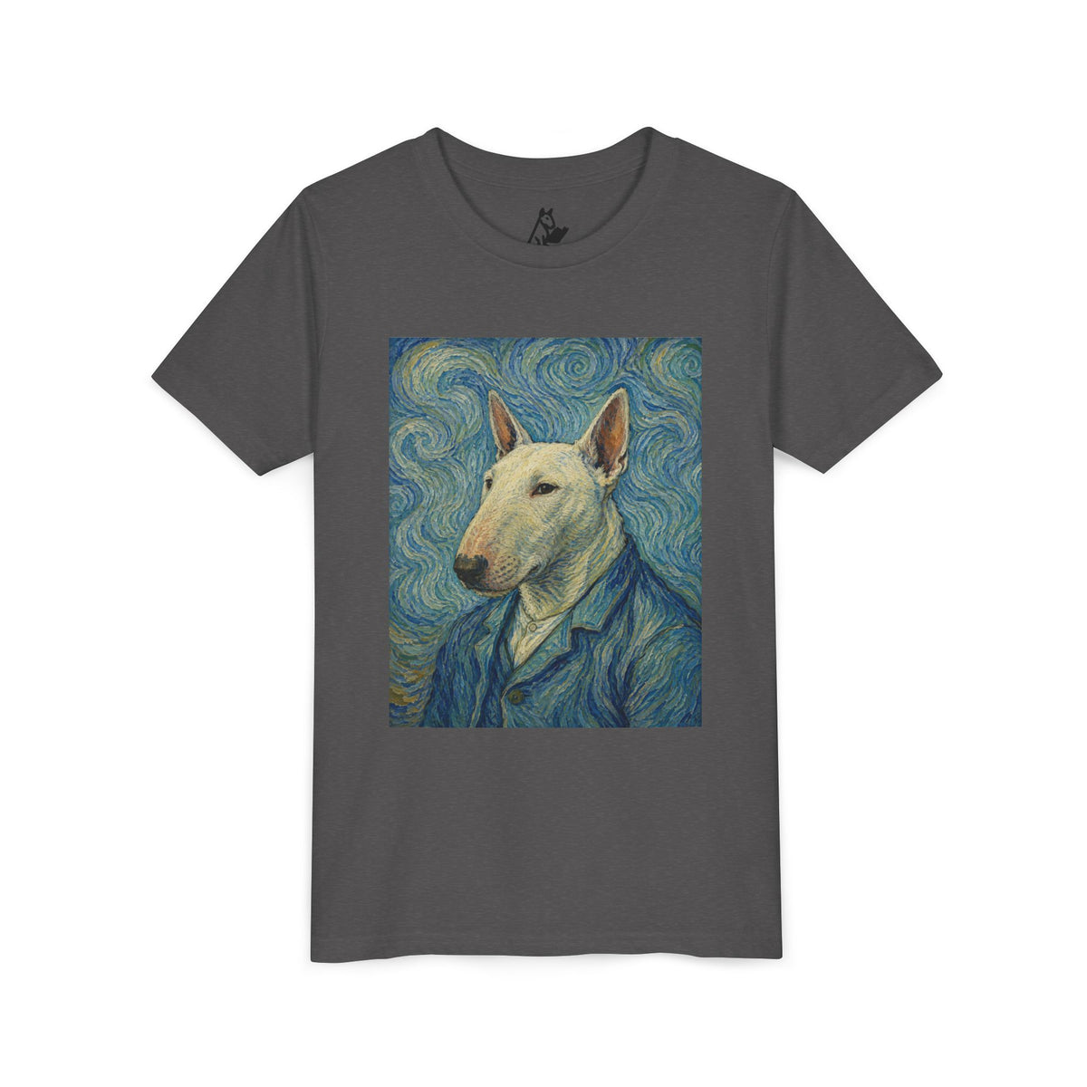 Bull Terrier Self-Portrait — after Vincent van Gogh, 1889 | Youth Tee